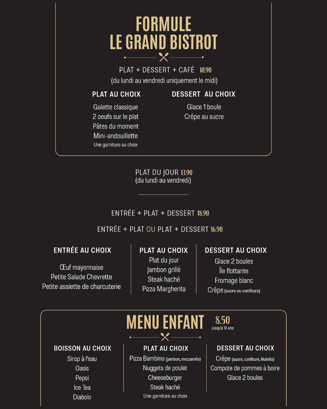 Formule midi 10,90 € : ce que vous mangez vraiment au Grand Bistrot